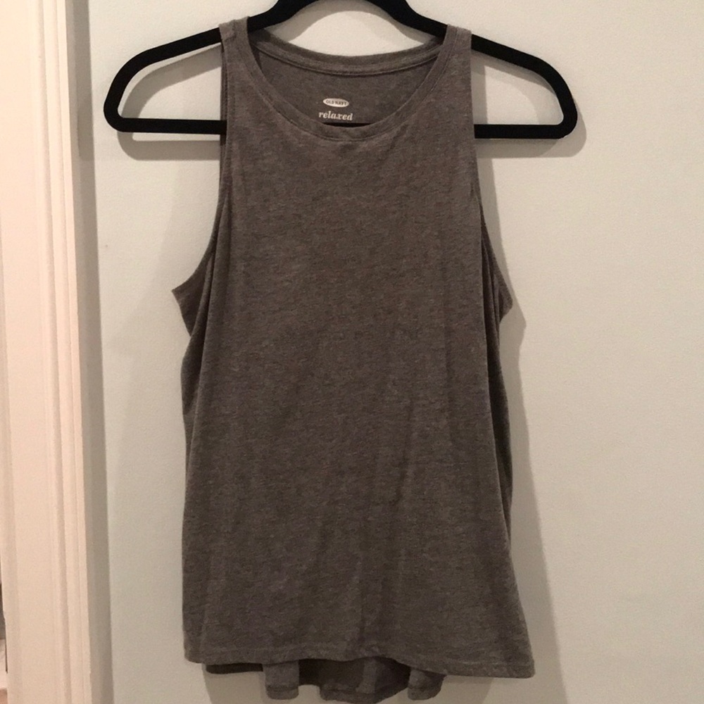 Gray Relaxed fit Tank Top